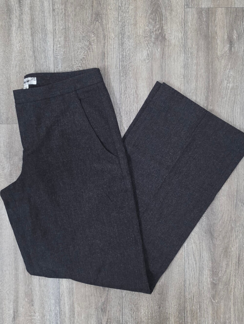Helmut Lang Charcoal Gray Cashmere Trousers-Size 2